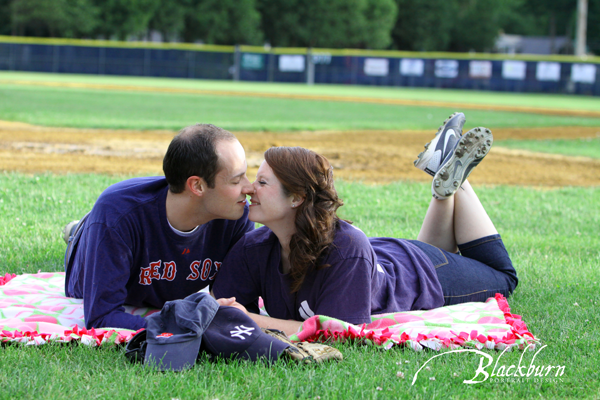 Take Me Out to the Ballgame | Emily and Mark’s Saratoga Engagement Session