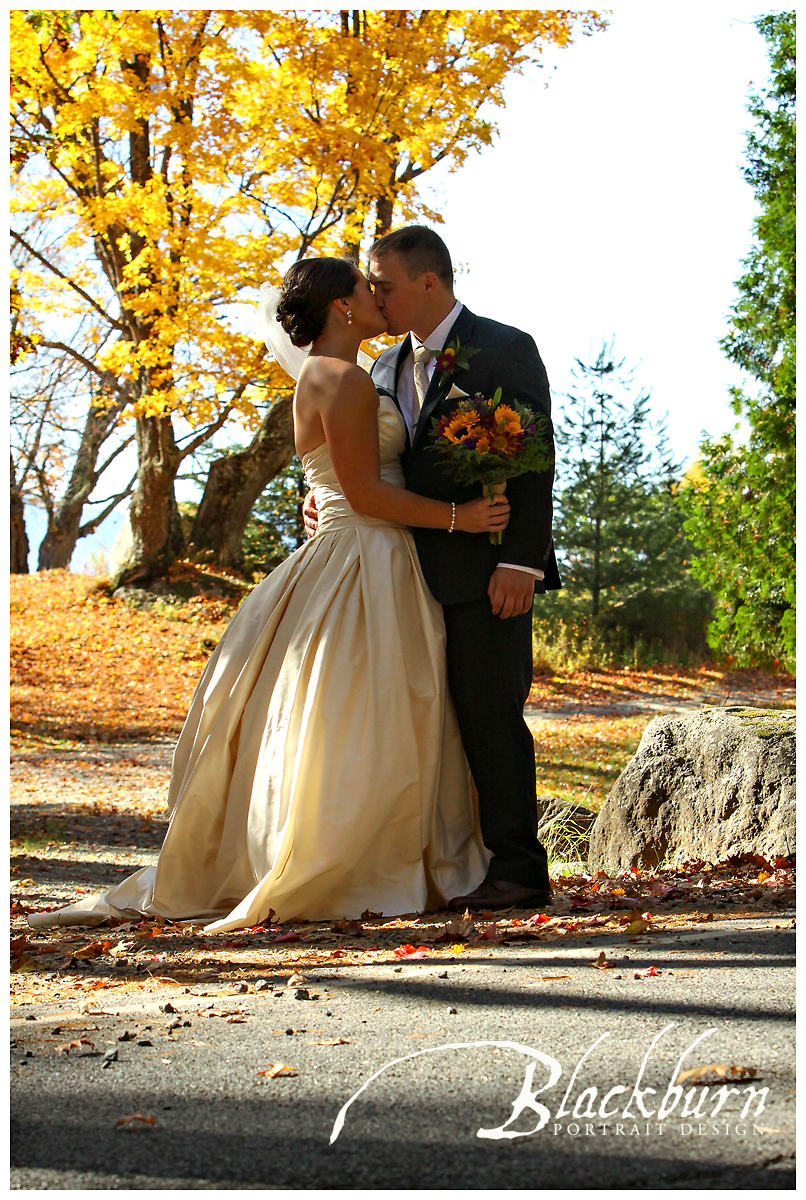 Fall Foliage Wedding Photo Wedding Photo Lea-Ann Belter Dress