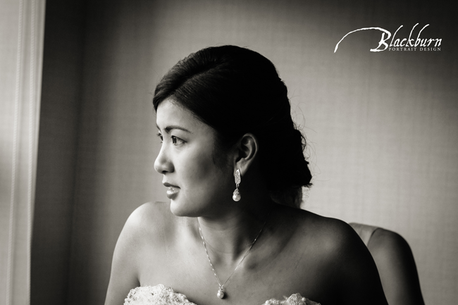 Black and White Wedding Photo