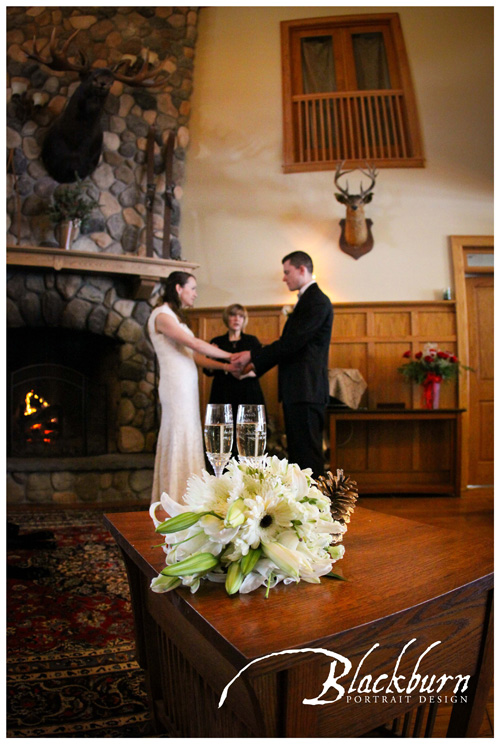 Fern Lodge Elopement Ceremony Photo