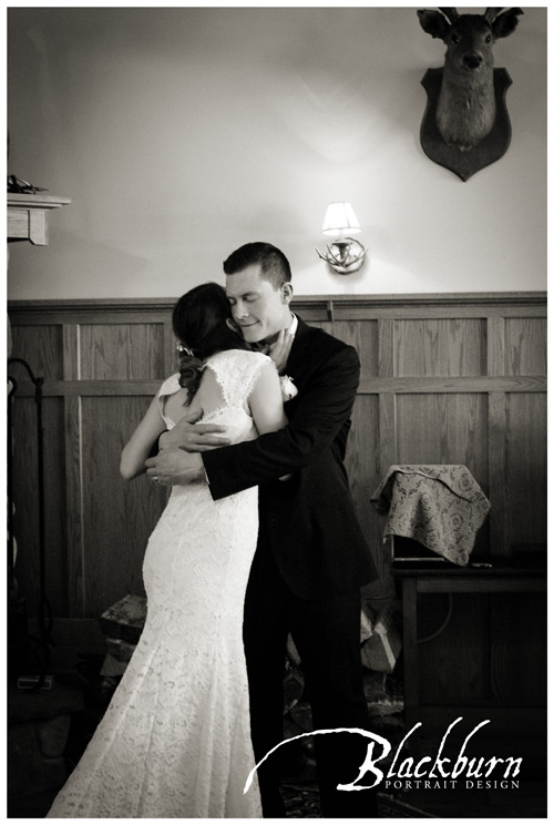 Black and White Wedding Photo