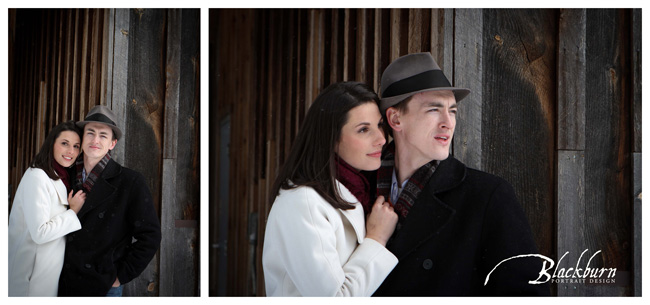 Winter Engagement Photos Upstate NY