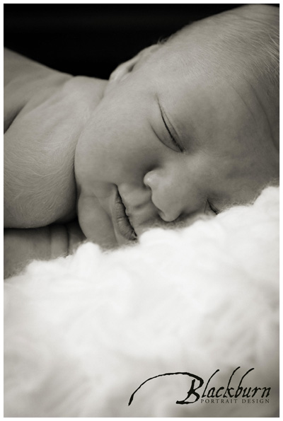 Saratoga NY Black and White Newborn Photos