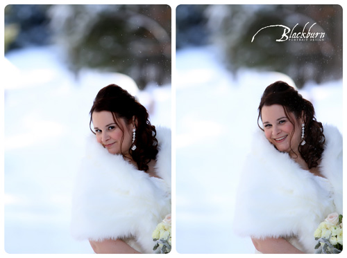 Outdoor Winter Wedding Photos