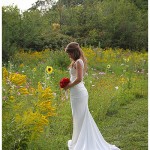 Bride summer wedding photo