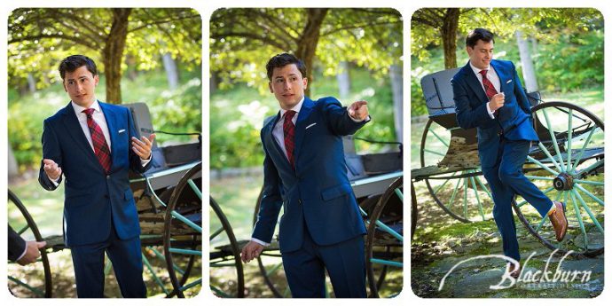 Groom wedding photos lake george 