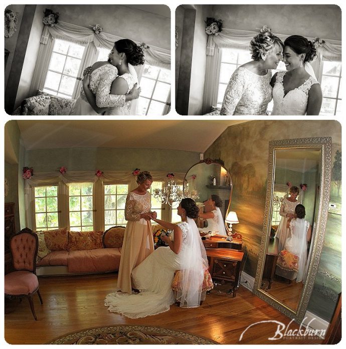 Mother and Daughter Wedding Photos Lake George