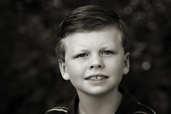 Black and white family photos