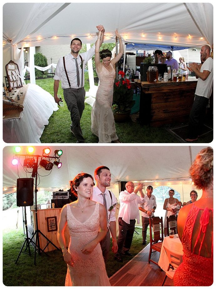 wedding reception introduction photos