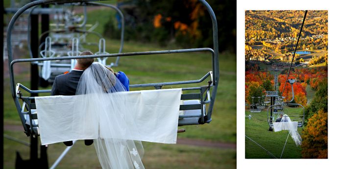 Ski Mountain Wedding Photos