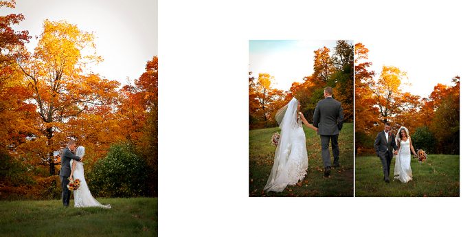 Fall Sunset wedding photos windham mountain 