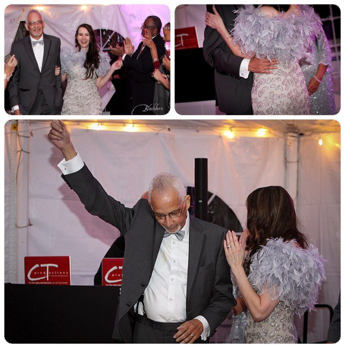 Saratoga tent wedding reception photos