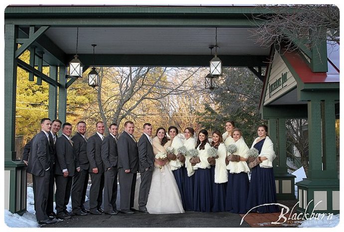 Winter Wedding Bridal Party