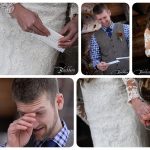 First Look No Look Whiteface Wedding Photos