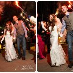 Winter Wedding Sparkler Send Off Lake Placid NY