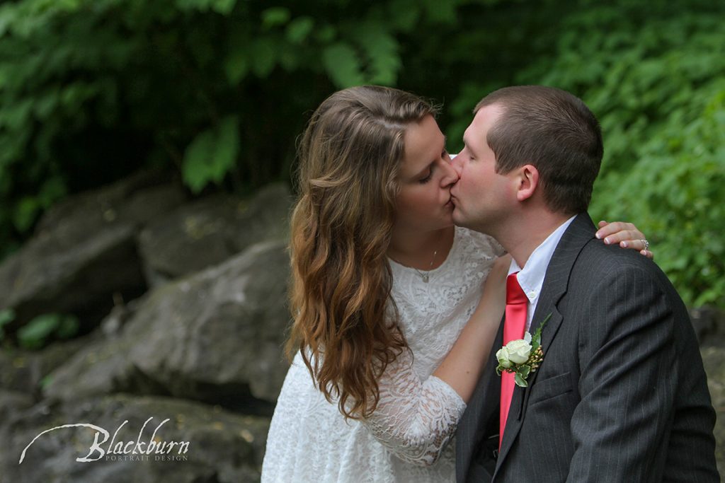 Rainy Day Wedding Photo Congress Park Saratoga