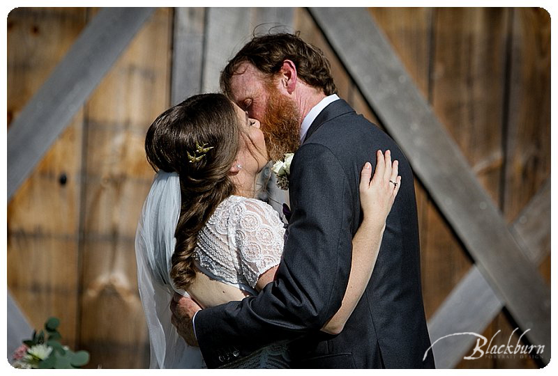 Outdoor Barn Wedding Ceremony Photo
