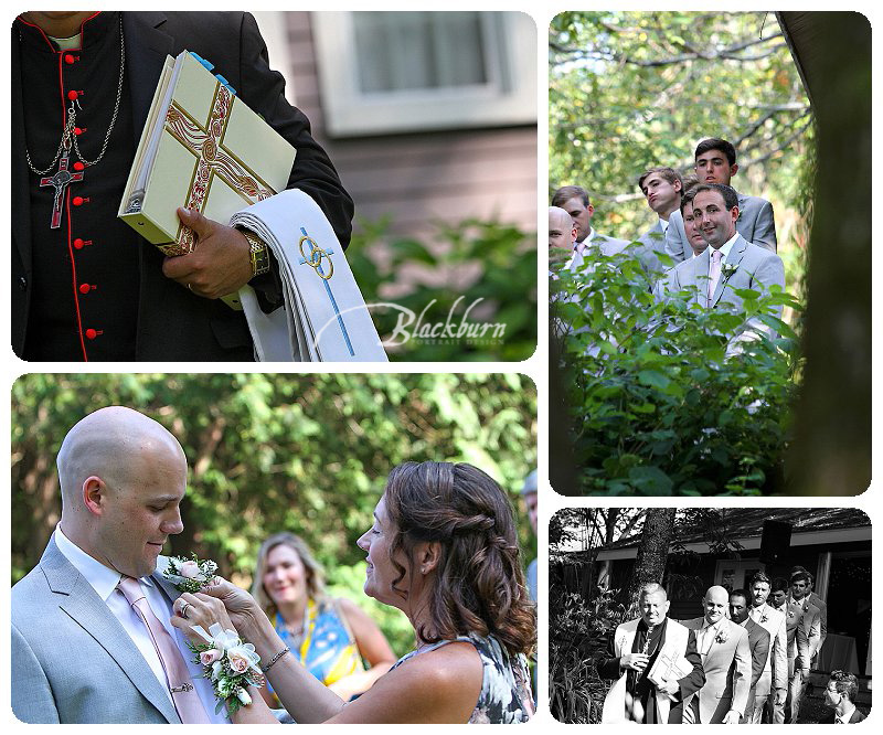 Outdoor wedding ceremony photos