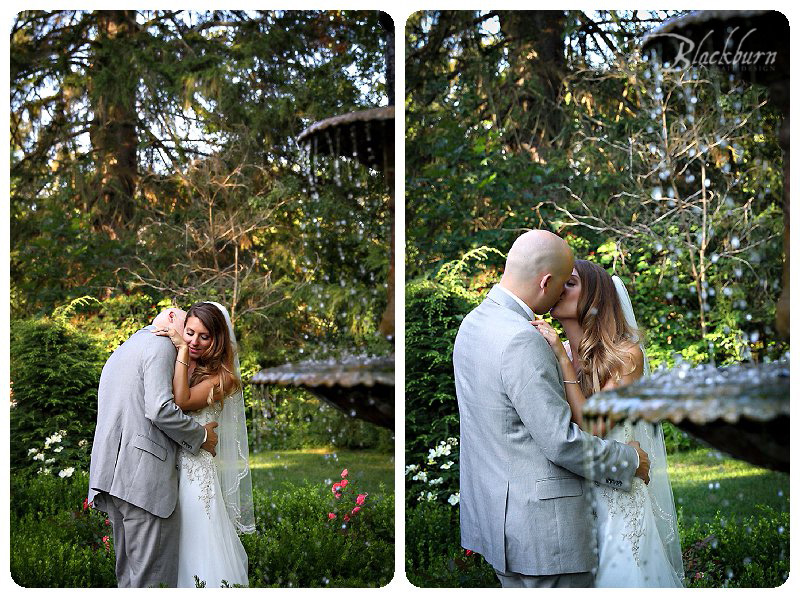 Outdoor wedding photos Mansion Inn Saratoga Springs