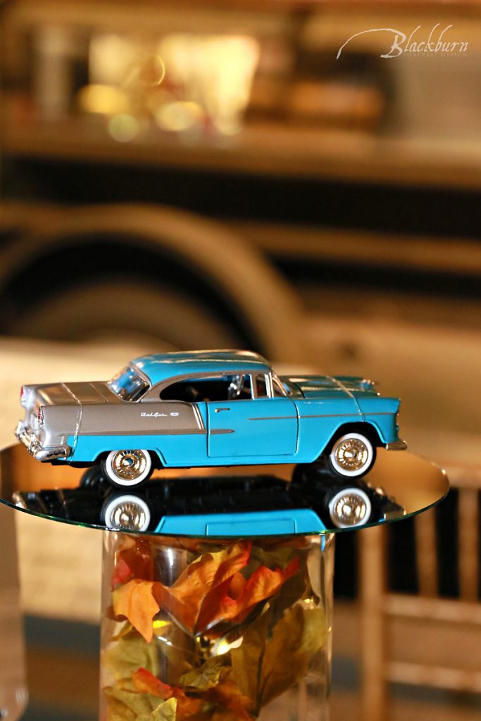 Antique Car Wedding Reception Detail