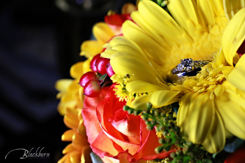 Fall Wedding Ring Detail Photo