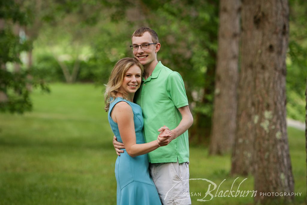 Avenue of the Pines Engagement Photo