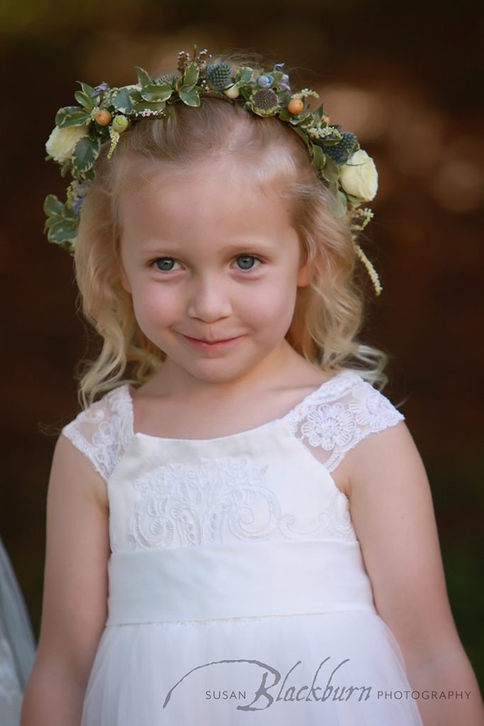 Summer Wedding Flower Girl Saratoga Springs NY
