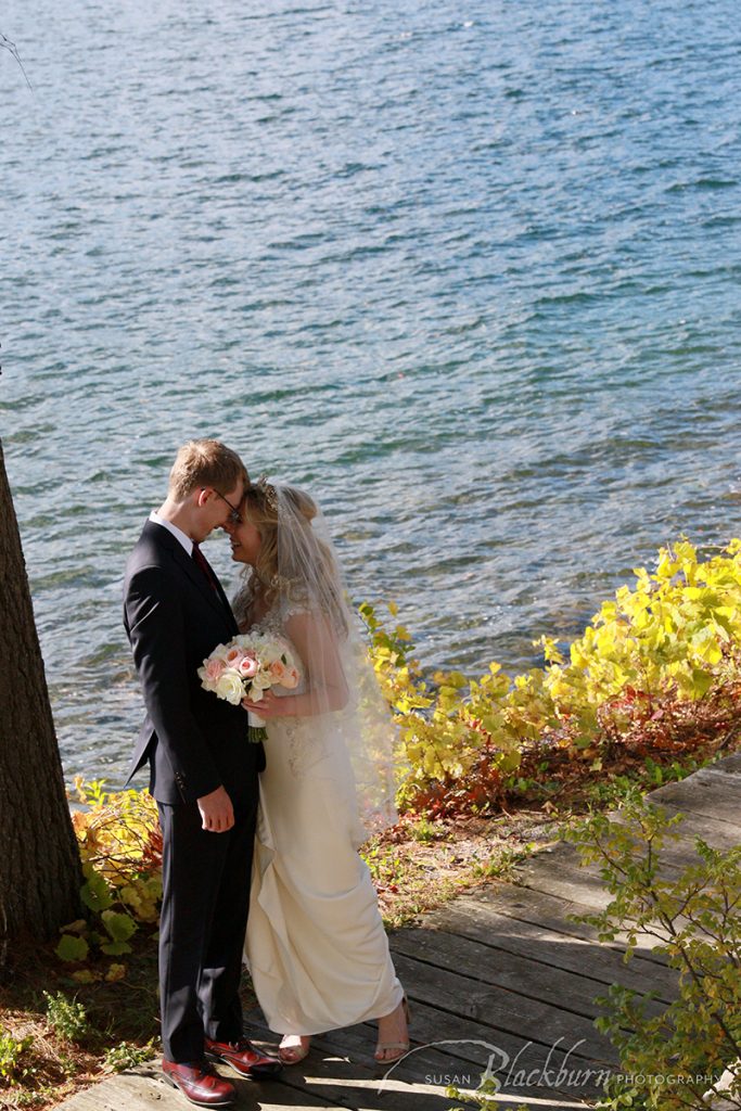 Lake George Fall Wedding Photo