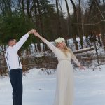 Rustic Farm Winter Engagement Session Saratoga NY