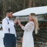 Loon Meadows Barn Engagement Photo