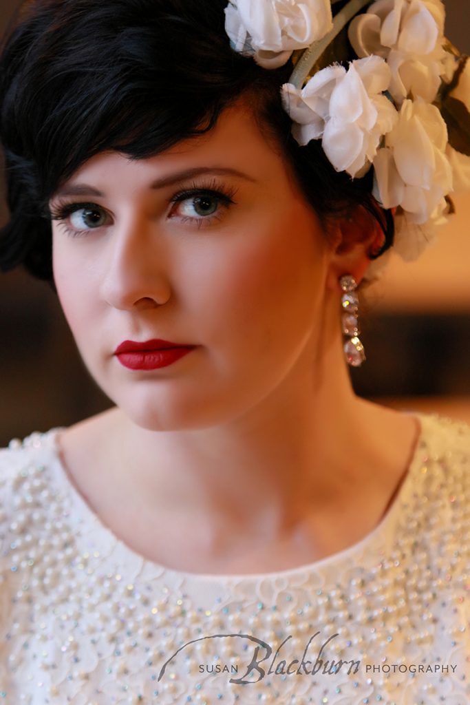 Vintage Bride Wedding Portrait