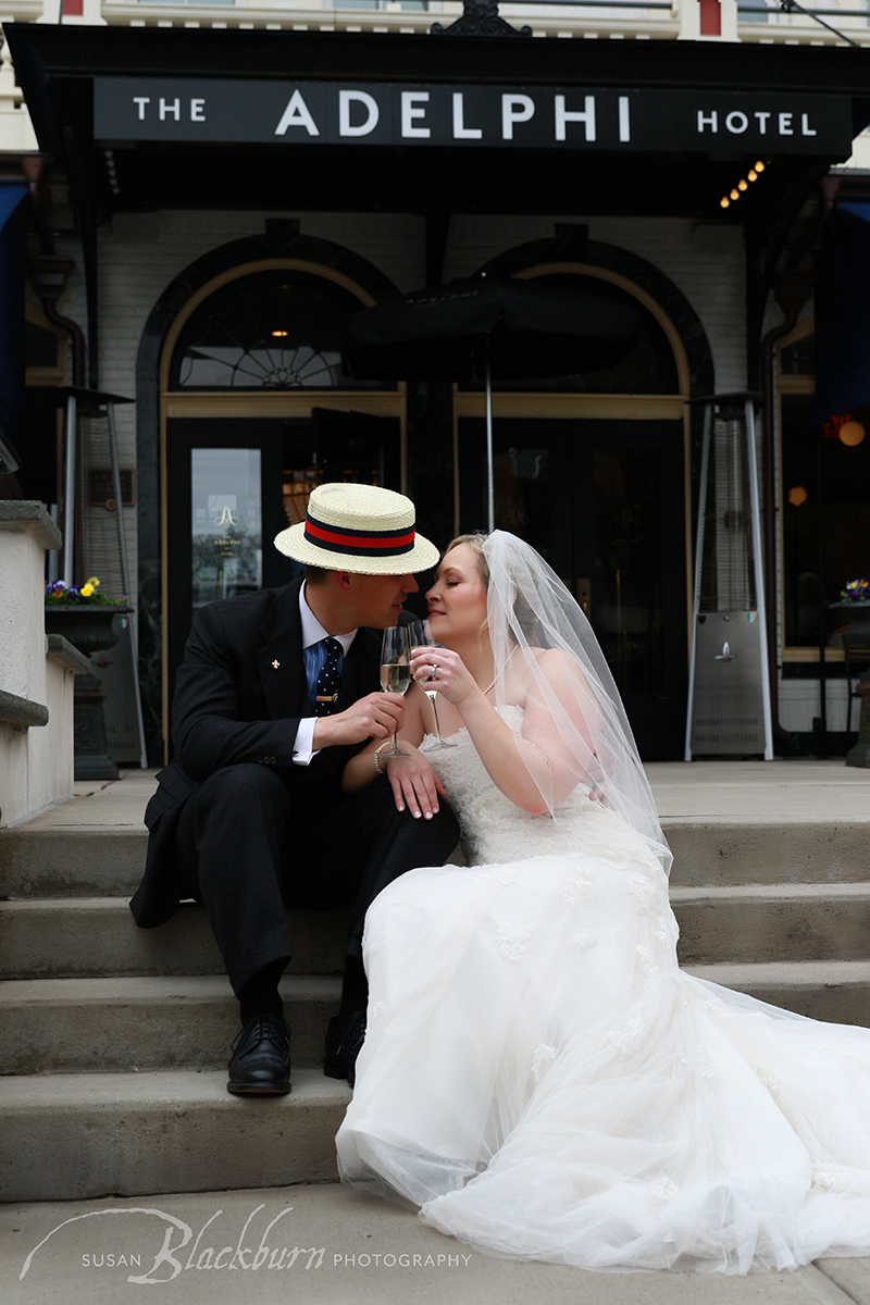 Adelphi Hotel Wedding Photos | Kristine and Michel