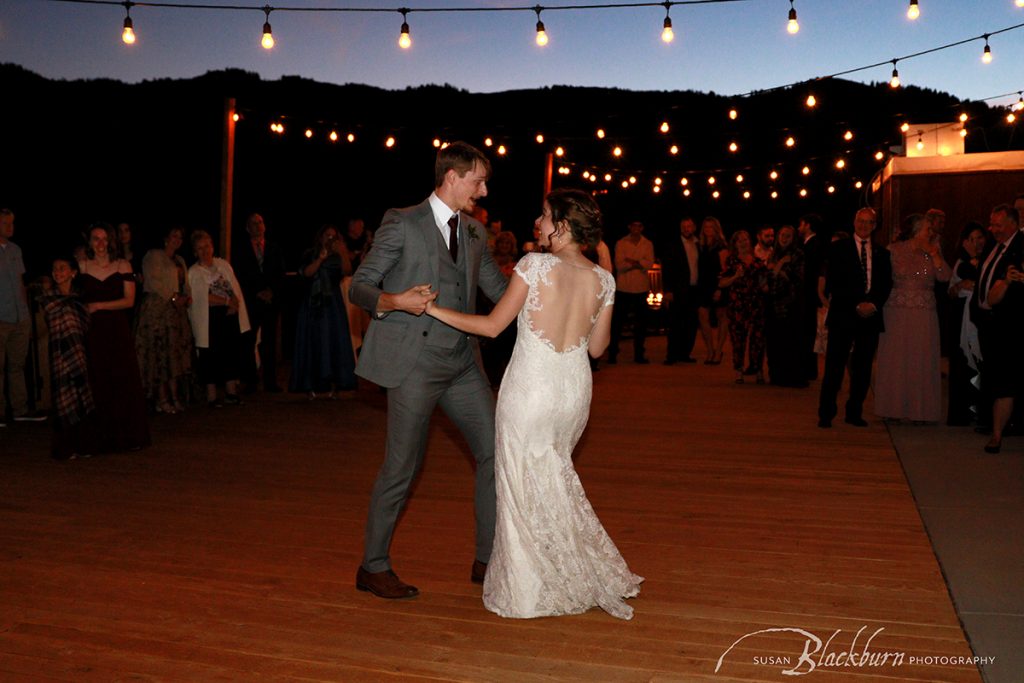 Utah Wedding Reception First Dance Photo
