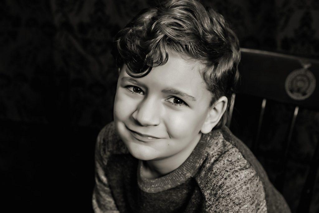 Black and White Children's Portrait Photographer Albany NY