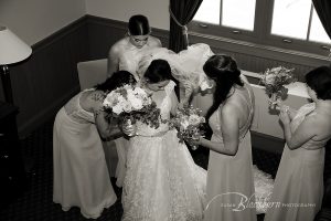 Black and White Wedding Photos Saratoga NY