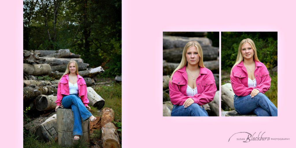 High School Senior Girl Outdoor Photos in Saratoga NY