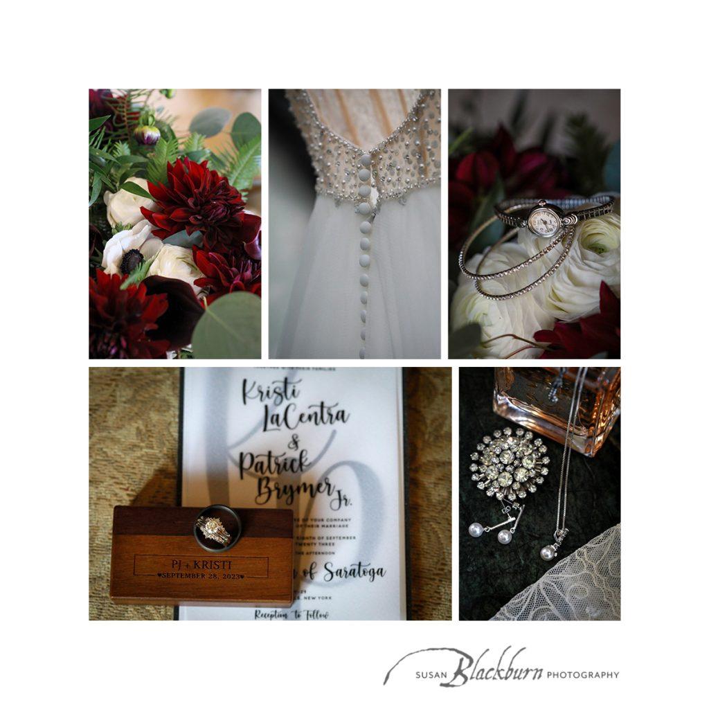 Bride's Wedding Details Saratoga Destination Wedding 