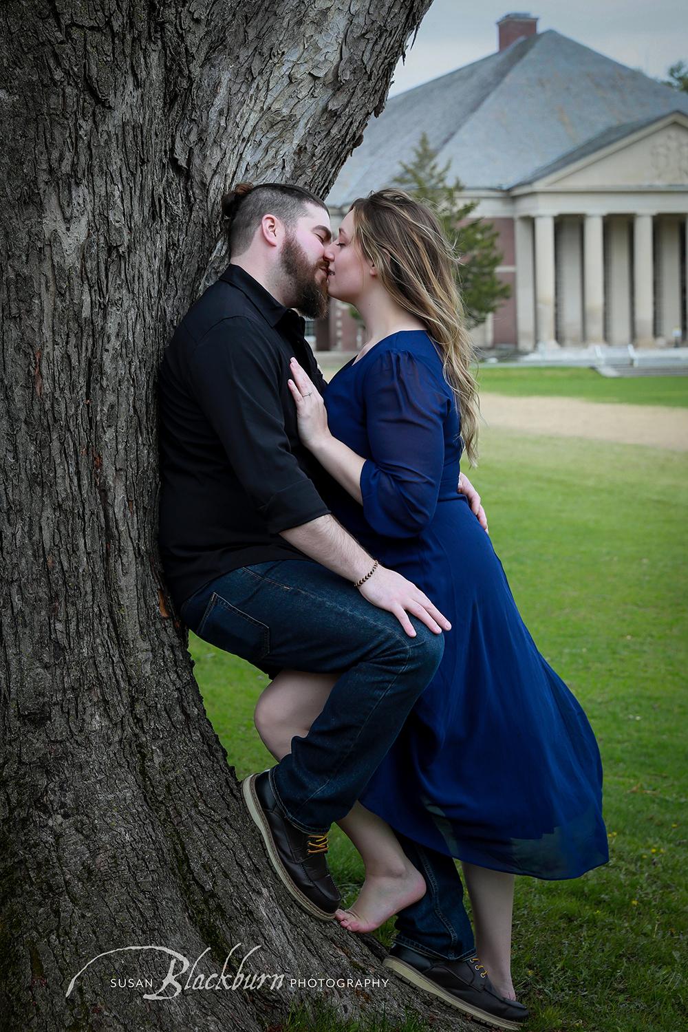Engagement Photo at Hall of Springs Saratoga NY