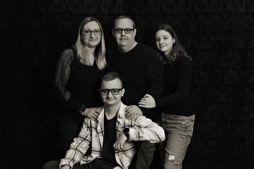 Albany NY Flashe of Hope black and white family photo
