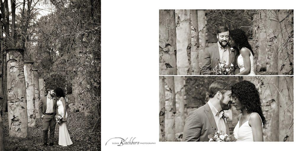 Surrey Saratoga NY Black and White Wedding Photos